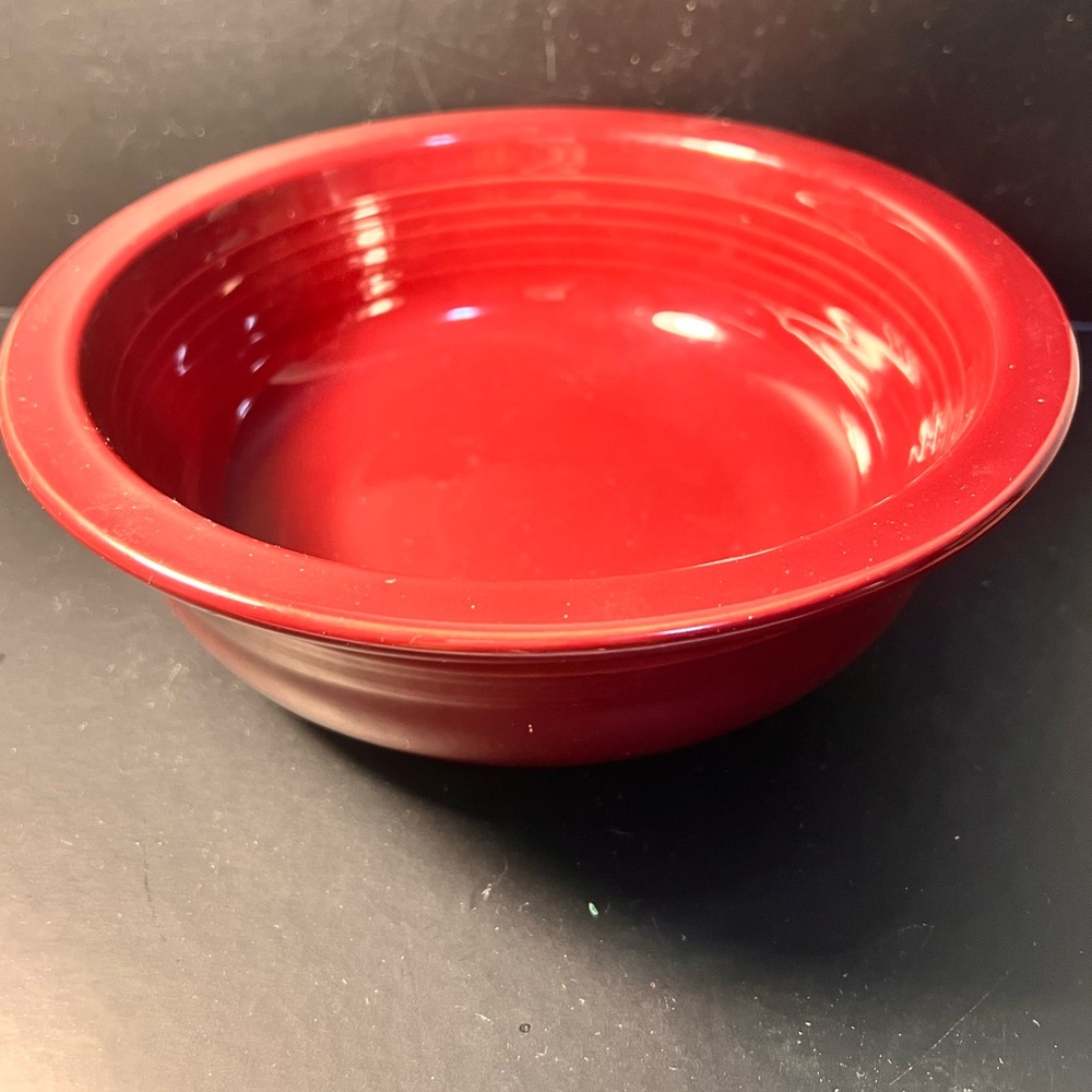 Fiestaware Red Serving Vegetable Bowl 8.25" Homer Laughlin Lead Free USA